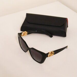 VALENTINO GARAVANI CAT EYE BLACK SUNGLASSES